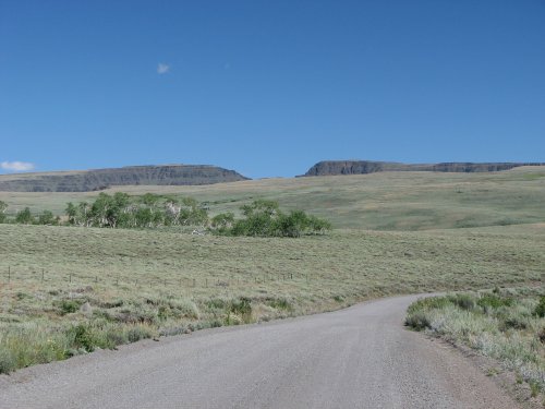 Headed up Steen's mountain